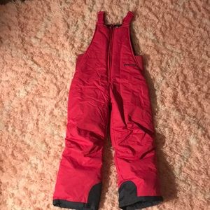 Pink size 5t snow bib/snow suit/snow overalls